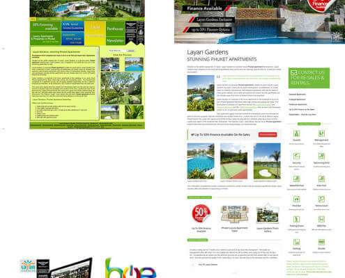 Phuket Website Redesign - Layan Gardens - Home Page