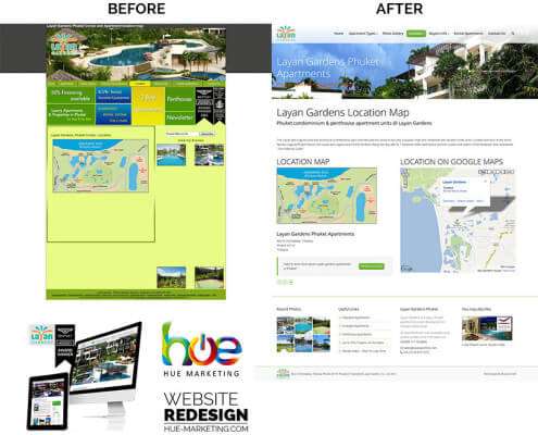 Phuket Website Redesign - Layan Gardens - Location Page
