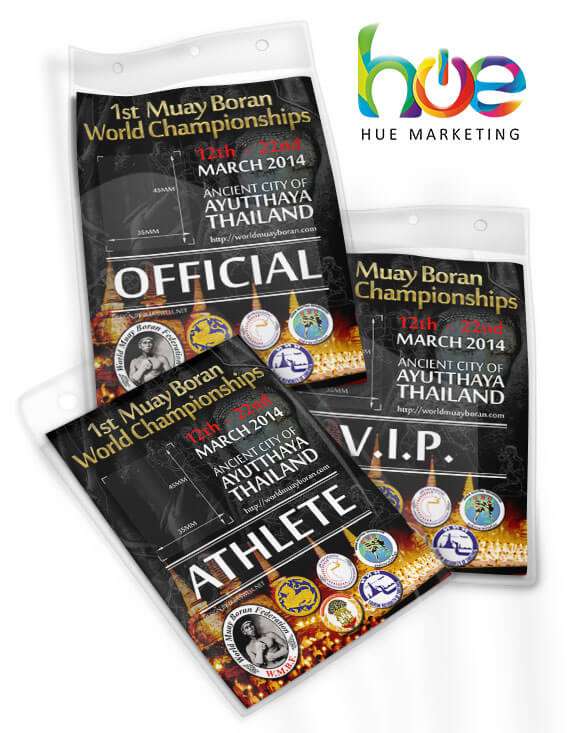 Official ID Passes for the 1st Muay Boran World Championship