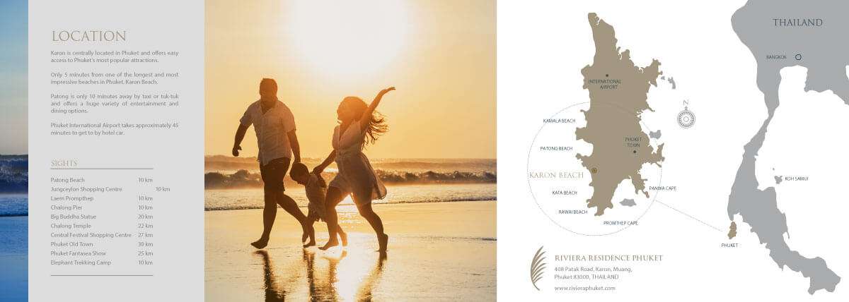 PDF Property Brochure Design for Riviera Residence Phuket