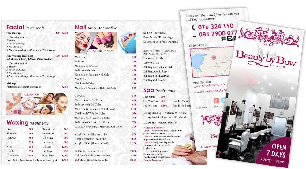 Tri-Fold Leaflet - Phuket Salon