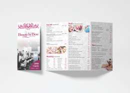Tri-Fold Printed Leaflet, Phuket Salon
