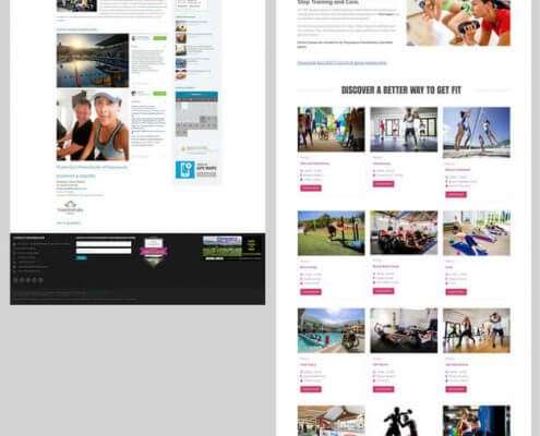 Fitness Page Thanyapura Phuket Website Redesign