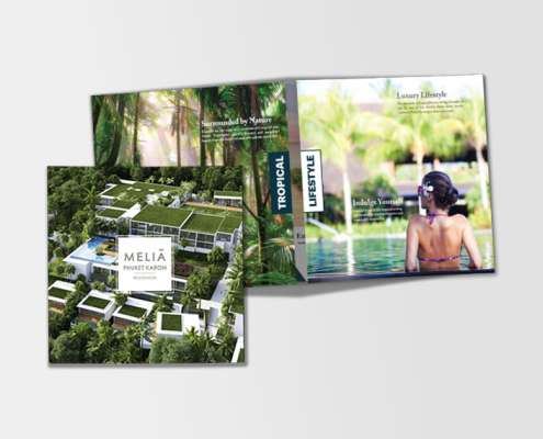 Printed Closed Gate Fold Property Brochure Design
