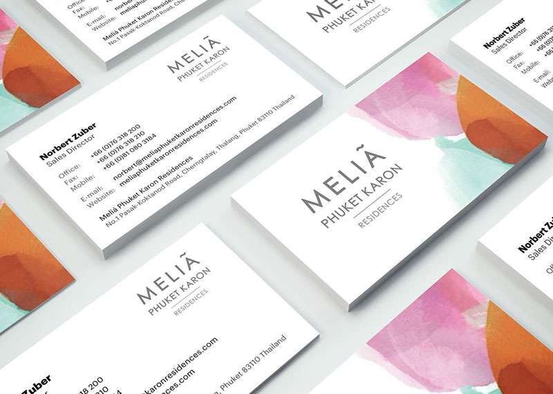 Melia Property Development Business Cards