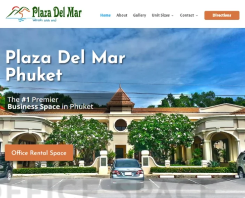 Plaza Del Mar Commercial Rental Property Website Redesign | Hue Marketing