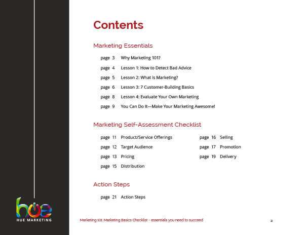 Marketing Basics Checklist