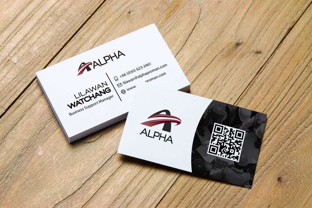 Business Card with QR Code