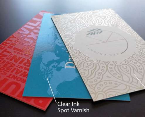 Two Types of Spot UV - Raised and Flat