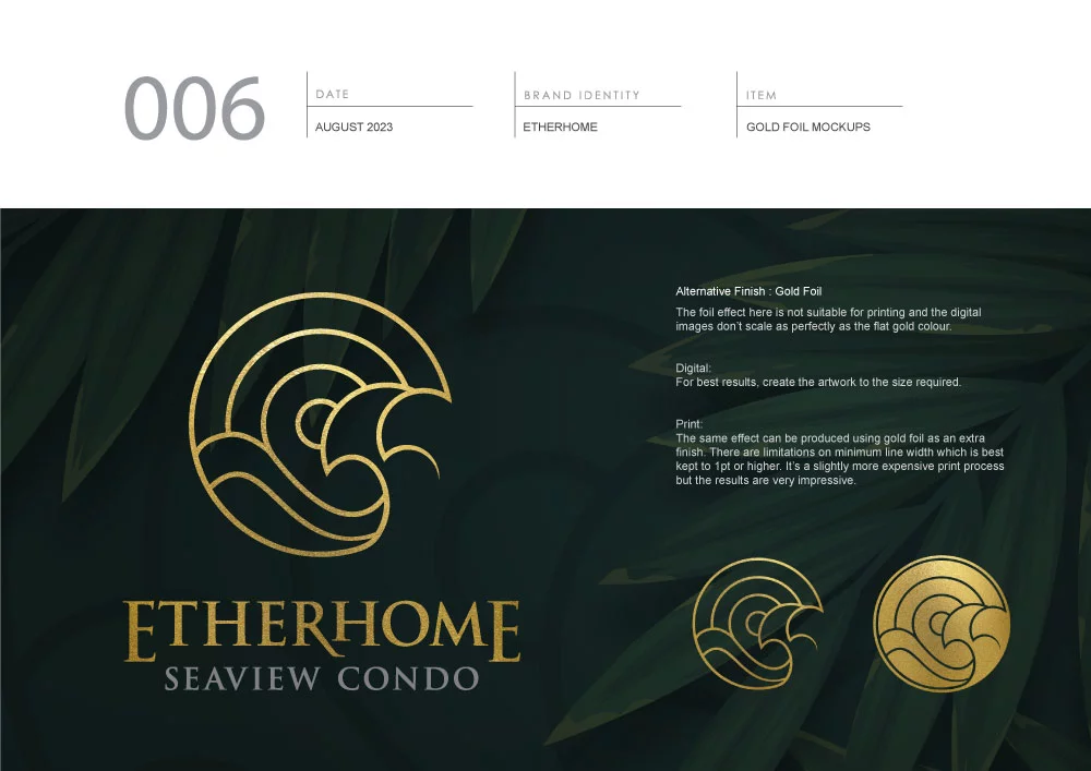 Gold Foil Logo Design